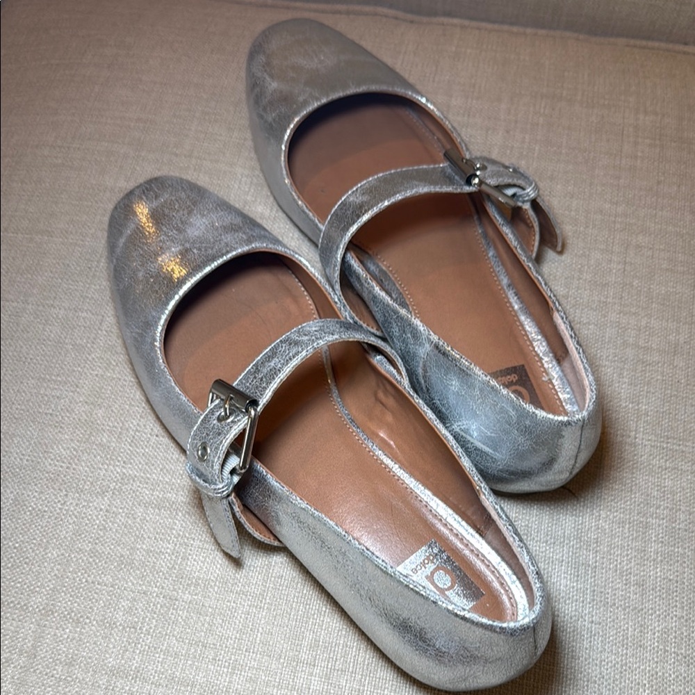 DV by Dolce Vita Metallic Silver Flats